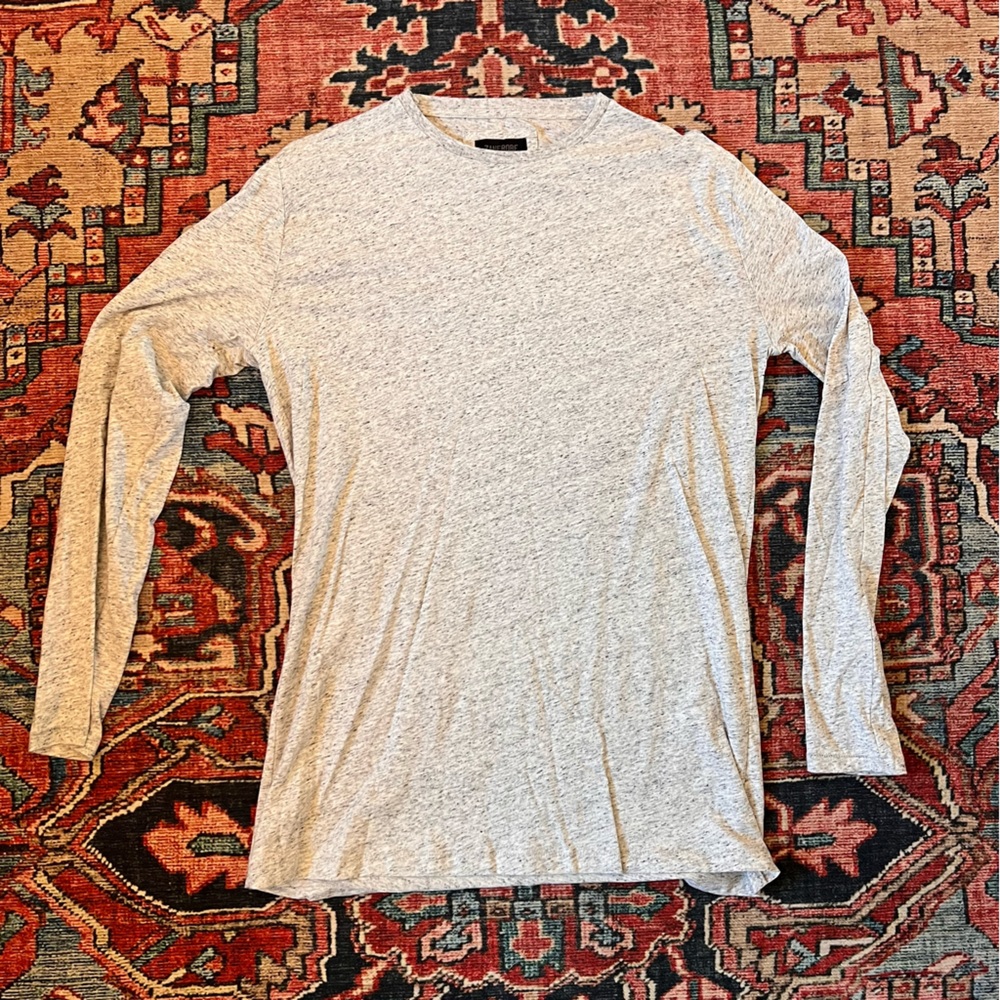 Zanerobe gray long sleeve shirt